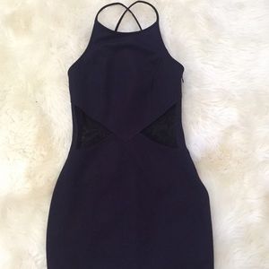 Walter Baker Mesh Panel Bodycon